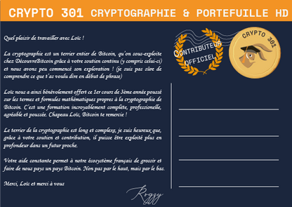 Formation Crypto 301 - Pack Contributeur